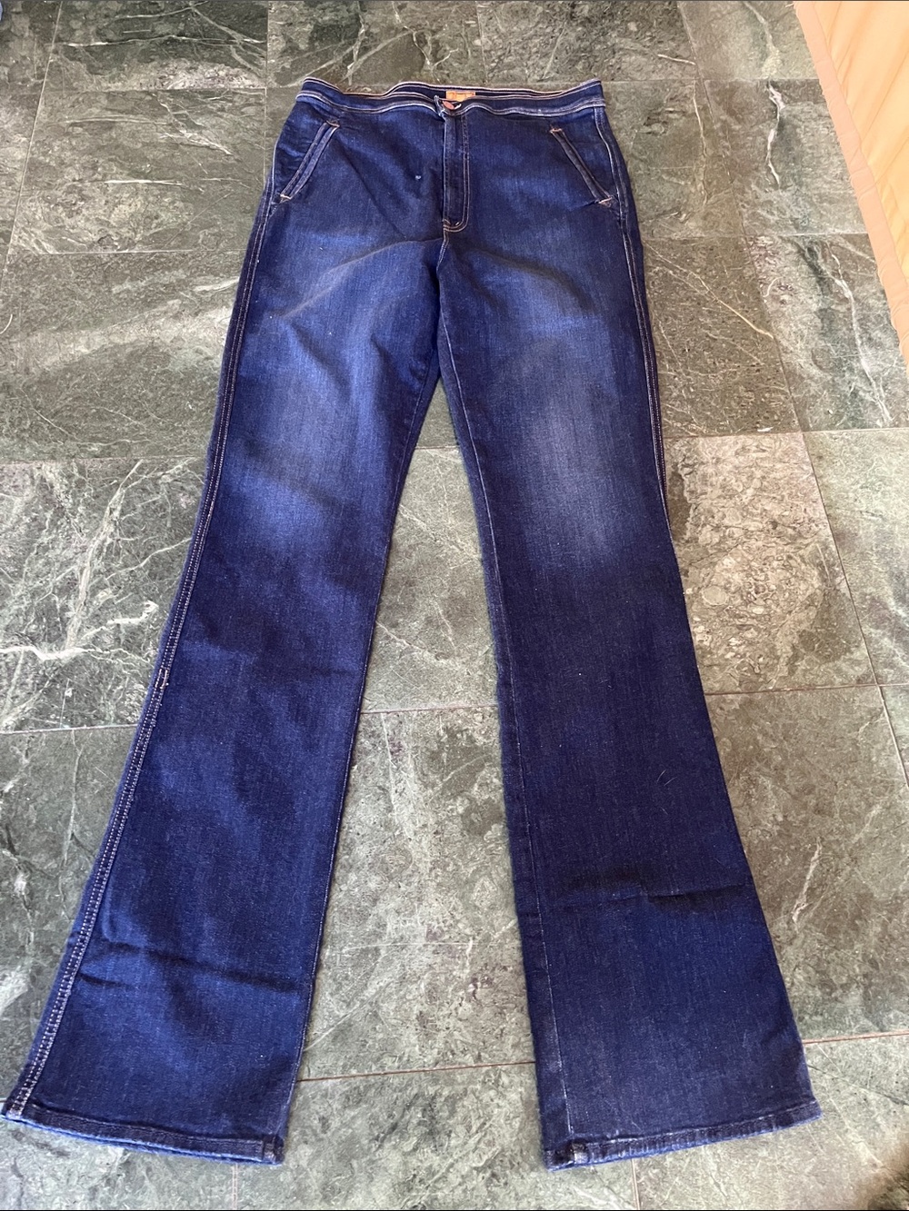 MOTHER Dark Indigo Flare Jeans